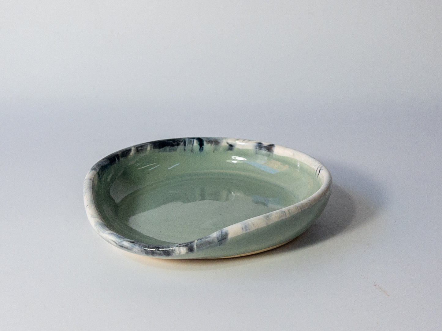 Mint and Marble Spoon Rest